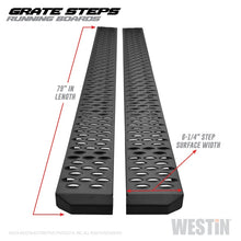 Carica l&#39;immagine nel visualizzatore di Gallery, Westin Grate Steps Running Boards 79 in - Textured Black