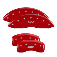 गैलरी व्यूवर में इमेज लोड करें, MGP 4 Caliper Covers Engraved Front &amp; Rear MGP Red Finish Silver Characters 2019 Acura MDX