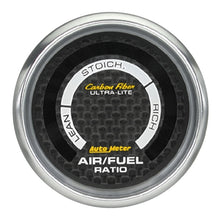 Carica l&#39;immagine nel visualizzatore di Gallery, Autometer Carbon Fiber 52mm Electronic Air Fuel Gauge