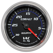 Laden Sie das Bild in den Galerie-Viewer, Autometer Cobalt 2-5/8in. / 0-30 IN HG / Mechanical Vacuum Gauge