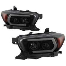 Load image into Gallery viewer, Spyder Toyota Tacoma 16-18 (SR5 Model Only) Projector Headlights Black Smoke PRO-YD-TT16-LB-BSM