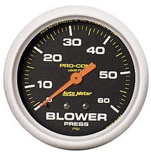 Carica l&#39;immagine nel visualizzatore di Gallery, Autometer Blower Pressure w/ Memory 60PSI Liquid Filled Mechanical Boost Gauge