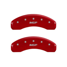 गैलरी व्यूवर में इमेज लोड करें, MGP 4 Caliper Covers Engraved Front &amp; Rear MGP Red Finish Silver Characters 2018 Tesla S