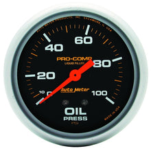 Laden Sie das Bild in den Galerie-Viewer, Autometer Liquid Filled Mechanical 66.7mm 0-100 PSI Oil Pressure Gauge