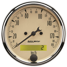 Carica l&#39;immagine nel visualizzatore di Gallery, Autometer Antique Beige 5-Gauge Kit 3-1/8in Electrical Speedometer 190KPH