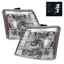 Load image into Gallery viewer, Spyder Chevy Silverado 1500 03-061PC W/ Bumper Lights Crystal Headlights Chrm HD-YD-CS03-1PC-AM-C