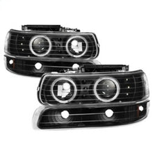 गैलरी व्यूवर में इमेज लोड करें, xTune Chevy Silverado 1500/2500 99-02 Bumper Projector Headlights - LED - Black PRO-JH-CSIL99-SET-BK