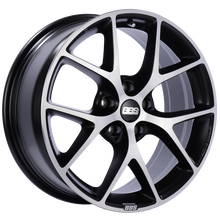 Load image into Gallery viewer, BBS SR 17x7.5 5x120 ET35 Satin Black Diamond Cut Face Wheel -82mm PFS/Clip Required