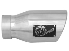 Cargar imagen en el visor de la galería, aFe MACH Force-Xp 3in Inlet x 4-1/2in Outlet x 9in Length 304 Stainless Steel Exhaust Tip