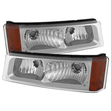 गैलरी व्यूवर में इमेज लोड करें, Xtune Chevy Silverado 03-06 Bumper Lights Amber Reflector Chrome CBL-JH-CSIL03-AM-E