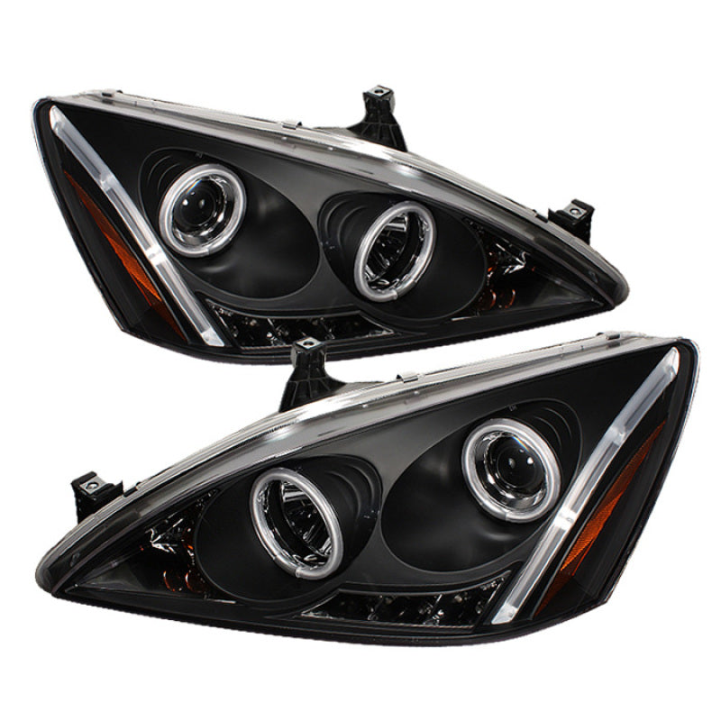 Spyder Honda Accord 03-07 Projector Headlights CCFL Halo LED Blk High H1 Low H1 PRO-YD-HA03-CCFL-BK