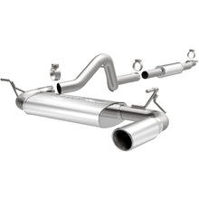 Carica l&#39;immagine nel visualizzatore di Gallery, MagnaFlow 12-14 Jeep Wrangler 4dr Single Straight Rear P/S Exit Stainless C/B Performance Exhaust