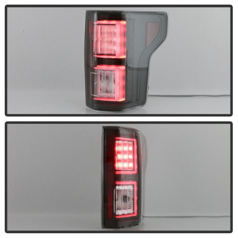 Spyder 18-19 Ford F-150 (w/Blind Spot Sensor) LED Tail Lights - Black (ALT-YD-FF15018-LED-BK)