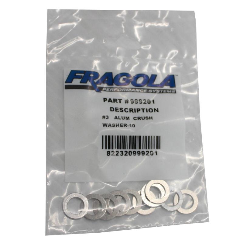 Fragola -10 Alum. Crush Washer -AN-901 10 Pack