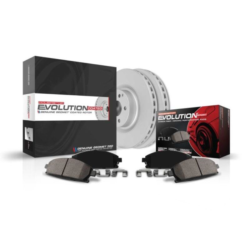 Power Stop 11-15 BMW 750i Rear Z23 Evolution Sport Coated Brake Kit