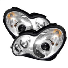 Cargar imagen en el visor de la galería, Spyder Mercedes Benz C-Class 01-05 4 DrProjector Headlights Halogen-LED Halo Chrm PRO-YD-MBW203-HL-C