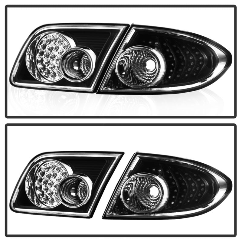 xTune Mazda 6 03-08 4/5DR (Not Fit Wagon) LED Tail Lights - Black (ALT-ON-M603-LED-BK)