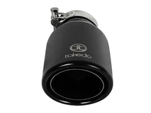 Carica l&#39;immagine nel visualizzatore di Gallery, aFe Takeda 304 Stainless Steel Clamp-On Exhaust Tip 2.5in.Inlet / 4in Outlet - Black