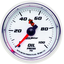 Carica l&#39;immagine nel visualizzatore di Gallery, Autometer C2 52mm Mechanical 0-100 PSI Oil Pressure Gauge