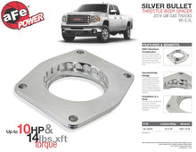 Charger l&#39;image dans la galerie, aFe Silver Bullet Throttle Body Spacers TBS 2014 GM Silverado/Sierra 1500 V8 5.3L