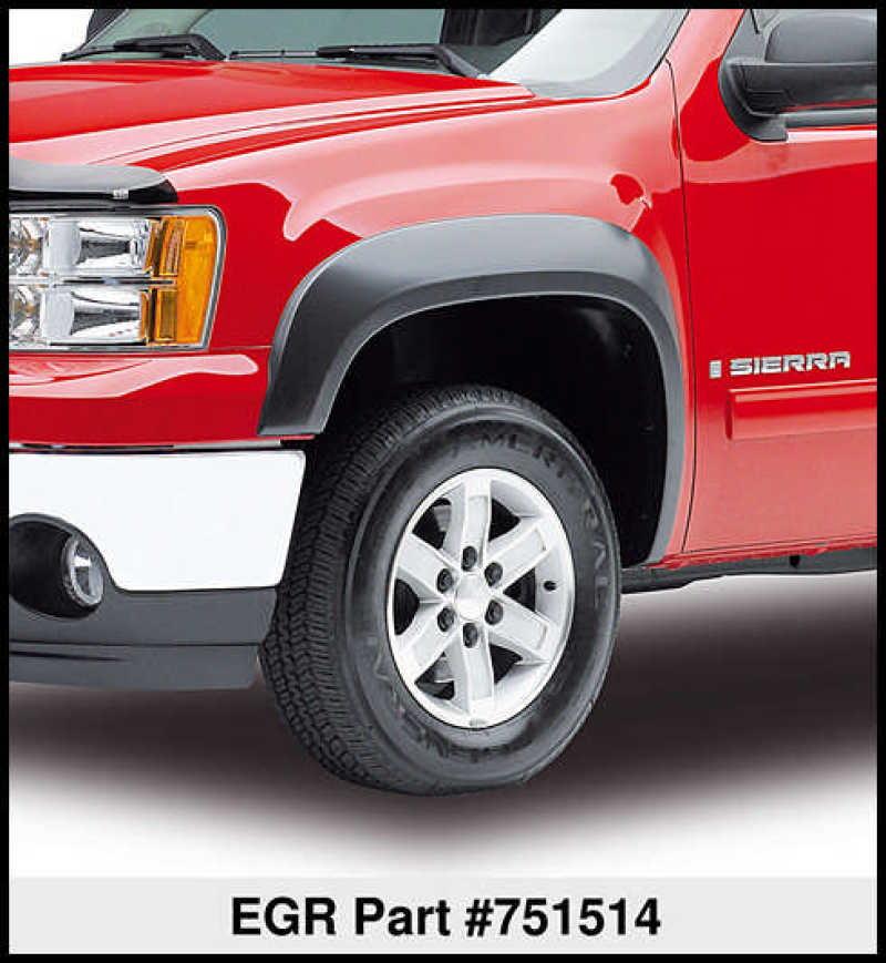 EGR 07-13 GMC Sierra LD 6-8ft Bed Rugged Look Fender Flares - Set