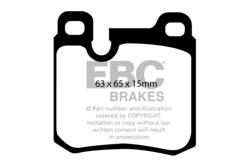 EBC 77-90 Porsche 911 3.3 Turbo Redstuff Rear Brake Pads