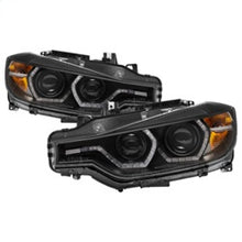 Load image into Gallery viewer, Spyder 12-14 BMW F30 3 Series 4DR Projector Headlights - LED DRL - Black (PRO-YD-BMWF3012-DRL-BK)