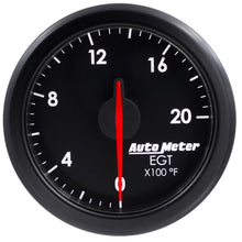 गैलरी व्यूवर में इमेज लोड करें, Autometer Airdrive 2-1/16in EGT Gauge 0-2000 Degrees F - Black