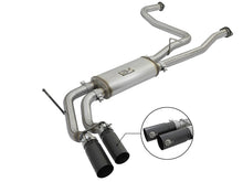 Carica l&#39;immagine nel visualizzatore di Gallery, aFe POWER Rebel Series 2-1/2in 409 SS Cat Back Exhaust w/ Black Tips 16-17 Nissan Titan V8 5.6L