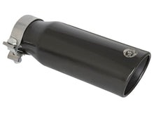 Load image into Gallery viewer, MACH Force-Xp 409 Stainless Steel Clamp-on Exhaust Tip 3in Inlet 4in Outlet - Black