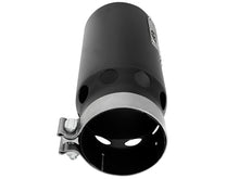 Carica l&#39;immagine nel visualizzatore di Gallery, aFe SATURN 4S 4in SS Intercooled Exhaust Tip - Black 4in In x 5in Out x 12in L Bolt-On