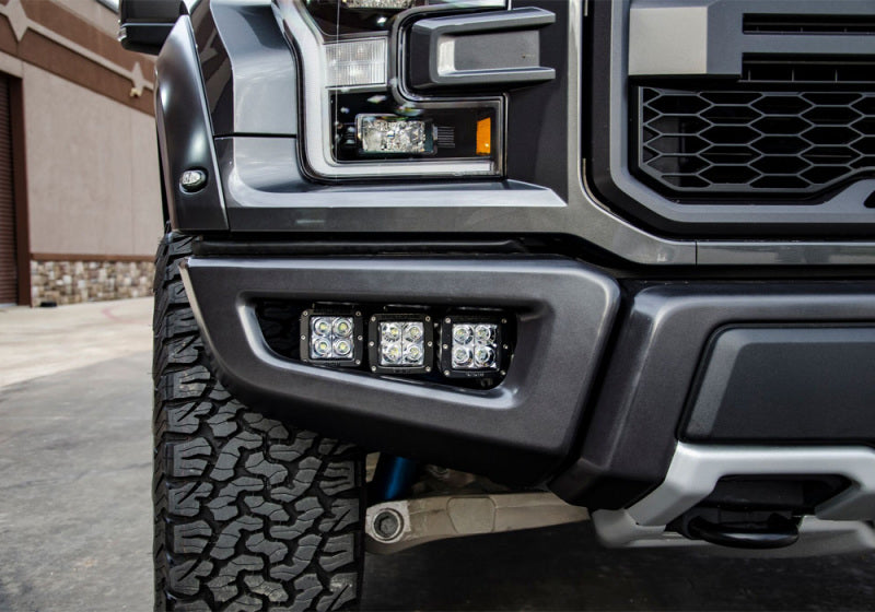 N-Fab LBM Bumper Mounts 2017 Ford Raptor - Tex. Black