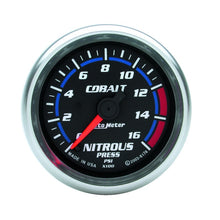 Carica l&#39;immagine nel visualizzatore di Gallery, Autometer 2-1/6in Cobalt Nitrous Pressure Gauge 0-1600PSI Digital Steppe Motor