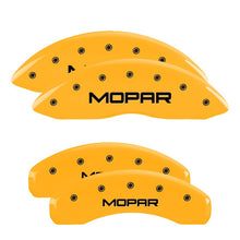 गैलरी व्यूवर में इमेज लोड करें, MGP 4 Caliper Covers Engraved Front &amp; Rear MGP Yellow finish black ch