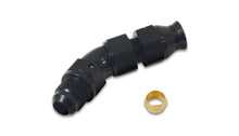 Carica l&#39;immagine nel visualizzatore di Gallery, Vibrant 45 Degree 3/8in Tube to Male -6AN Flare Adapter w/ Olive Inserts