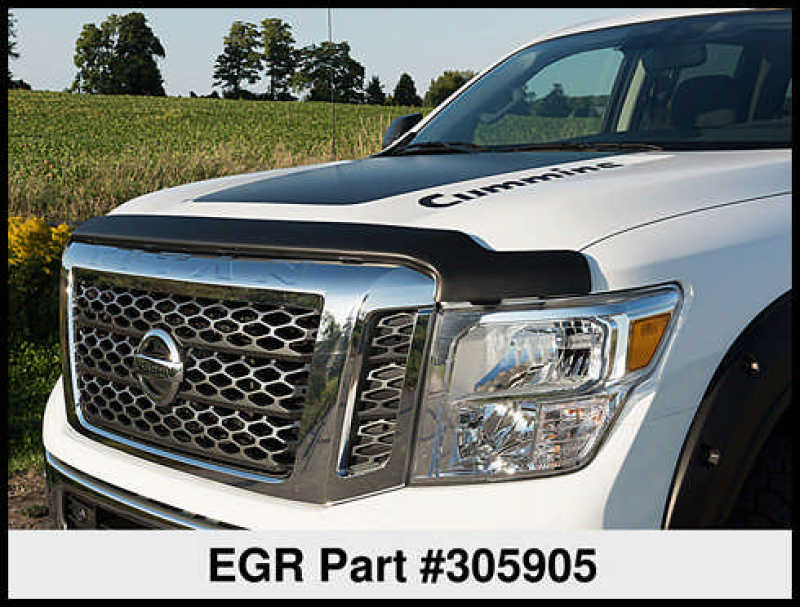 EGR 16+ Nissan Titan XD Superguard Hood Shield - Matte (305905)