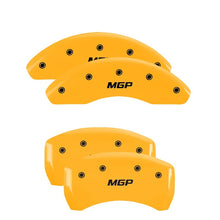 गैलरी व्यूवर में इमेज लोड करें, MGP 4 Caliper Covers Engraved Front &amp; Rear MGP Yellow finish black ch