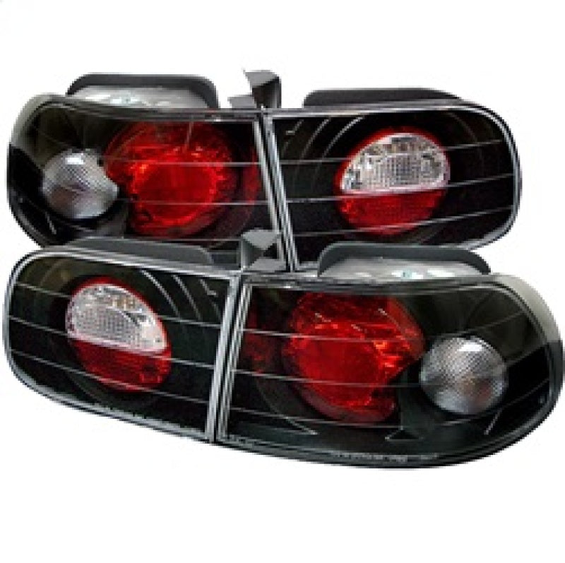 Spyder Honda Civic 92-95 3DR Euro Style Tail Lights Black ALT-YD-HC92-3D-BK