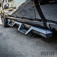 गैलरी व्यूवर में इमेज लोड करें, Westin 19-20 Chevrolet Silverado / GMC Sierra 1500 Double Cab HDX Drop Nerf Step Bars - Textured Blk