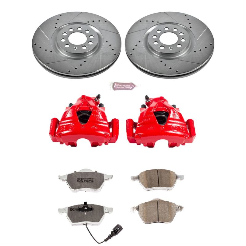 Power Stop 99-06 Audi TT Z26 Street Kit w/ Calipers - Front