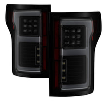 Load image into Gallery viewer, Spyder 15-18 Ford F-150 LED Tail Lights (w/Blind Spot) - Black Smoke (ALT-YD-FF15015BS-LBLED-BSM)