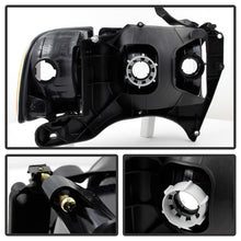 Carica l&#39;immagine nel visualizzatore di Gallery, Xtune Dodge Ram Sport Model Only 1999-2002 OEM Headlights Black HD-JH-DR99-SP-BK