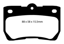 Charger l&#39;image dans la galerie, EBC 06-07 Lexus GS300 3.0 Redstuff Rear Brake Pads