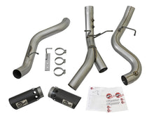 Carica l&#39;immagine nel visualizzatore di Gallery, aFe LARGE BORE-HD 4in 409-SS DPF-Back Exhaust w/Dual Black Tips 2017 GM Duramax V8-6.6L (td) L5P