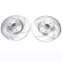 गैलरी व्यूवर में इमेज लोड करें, Power Stop 07-13 Mazda 3 Front Evolution Drilled &amp; Slotted Rotors - Pair