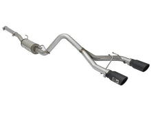 Laden Sie das Bild in den Galerie-Viewer, aFe Rebel Series CB 2.5in Dual Center Exit SS Exhaust w/ Black Tips 07-15 Jeep Wrangler 3.6L/3.8L V6