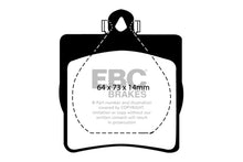 Charger l&#39;image dans la galerie, EBC 03-08 Chrysler Crossfire 3.2 Ultimax2 Rear Brake Pads