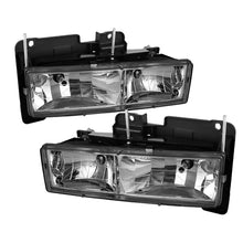 Carica l&#39;immagine nel visualizzatore di Gallery, Xtune Chevy Suburban 88-98 Crystal Headlights Chrome HD-JH-CCK88-C