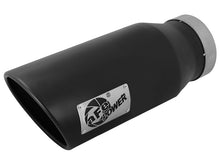 Cargar imagen en el visor de la galería, aFe Diesel Exhaust Tip Bolt On Black 4in Inlet x 6in Outlet x 15in - Left