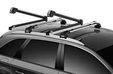 Load image into Gallery viewer, Thule SnowPack Extender Slide-out Ski/Snowboard Rack (Up to 6 Pair Skis/4 Snowboards) - Black/Silver